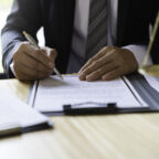 counseling lawyer business lawyers working about legal legislation in the courtroom to help their customer